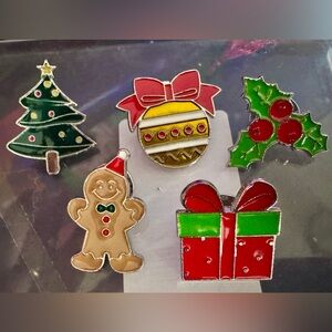 Festive Holiday Pin Set